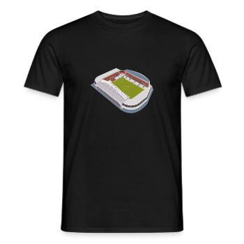 stade - T-shirt homme - noir - Devant - AI Model Male 178 light (178cm)