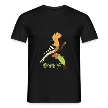 hoopoe - Men's T-Shirt - black - Front - AI Model Male 178 light (178cm)