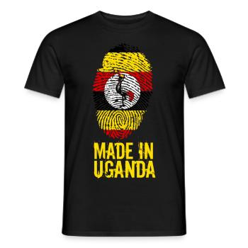 Made In Uganda - Männer T-Shirt - Schwarz - Vorne - AI Model Male 178 light (178cm)