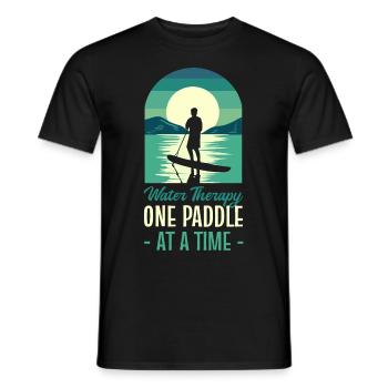 SUP Wassersport Paddelbrett Yoga Sup Pop - Männer T-Shirt - Schwarz - Vorne - AI Model Male 178 light (178cm)