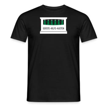 Gerste Hilfe Kasten - Männer T-Shirt - Schwarz - Vorne - AI Model Male 178 light (178cm)