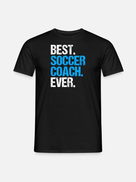 Best Fußballtrainer aller Zeiten Geschenk - Männer T-Shirt - Schwarz
