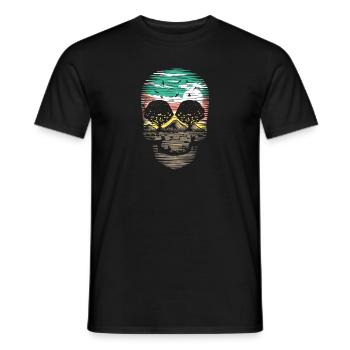 Crâne de la nature - T-shirt homme - noir - Devant - AI Model Male 178 light (178cm)