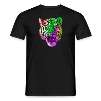 Droits des animaux tigres - T-shirt homme - noir - Devant - AI Model Male 178 light (178cm)