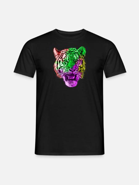 Tiger animals animal rights - Men's T-Shirt - black