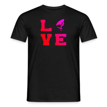 hydroptère femmes wingsurf wingfoil homme foilwing - T-shirt homme - noir - Devant - AI Model Male 178 light (178cm)