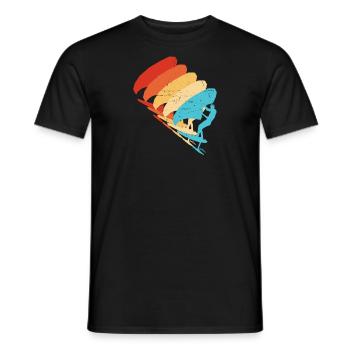 Damen wingsurf Herren wingfoil wingsurfen - Männer T-Shirt - Schwarz - Vorne - AI Model Male 178 light (178cm)