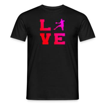 Joueurs de handball masculins Joueurs de handball Joueurs de handball Joueurs de handball - T-shirt homme - noir - Devant - AI Model Male 178 light (178cm)