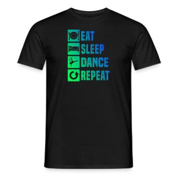 Hip Hop Femmes Break Dance Bboy Breakdance - T-shirt homme - noir - Devant - AI Model Male 178 light (178cm)