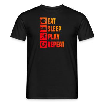Handball Masculin Femmes Handball Jeux Handball - T-shirt homme - noir - Devant - AI Model Male 178 light (178cm)