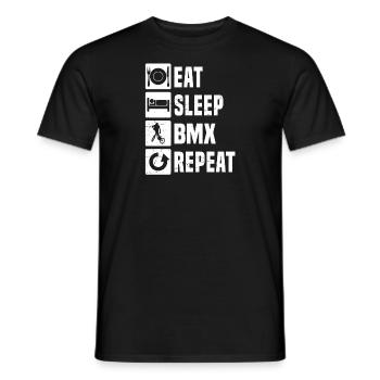 bmx jungen bmx bmx fahrrad Damen Radfahren - Männer T-Shirt - Schwarz - Vorne - AI Model Male 178 light (178cm)