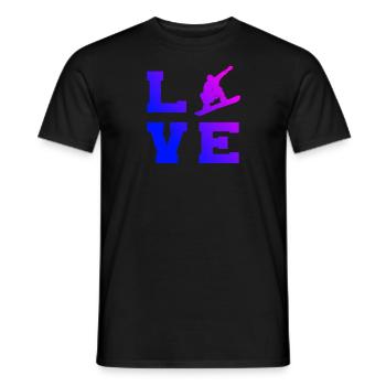 Snowboard hommes femmes sports d'hiver snowboarders - T-shirt homme - noir - Devant - AI Model Male 178 light (178cm)