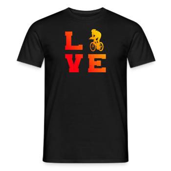 Vélo de course cycliste pour hommes et femmes - T-shirt homme - noir - Devant - AI Model Male 178 light (178cm)