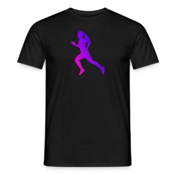 Running Cross Country Running Laufen Fitness - T-shirt homme - noir - Devant - AI Model Male 178 light (178cm)