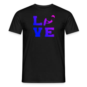 Kitesurf kitesurf kitesurf kitesurfer kite - T-shirt homme - noir - Devant - AI Model Male 178 light (178cm)