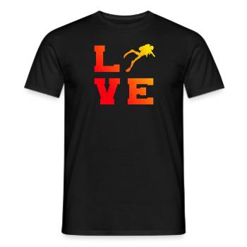 Plongeur Plongeur Hommes Plongée Libre Plongée Plongée - T-shirt homme - noir - Devant - AI Model Male 178 light (178cm)