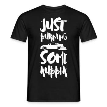 Einfach etwas Gummi verbrennen - Männer T-Shirt - Schwarz - Vorne - AI Model Male 178 light (178cm)