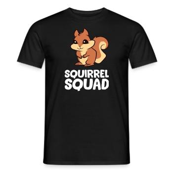 Squirrel - Squirrel Squad - Men's T-Shirt - black - Front - AI Model Male 178 light (178cm)