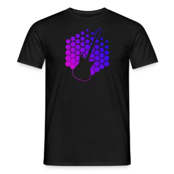 Guitariste Homme - T-shirt homme - noir - Devant - AI Model Male 178 light (178cm)