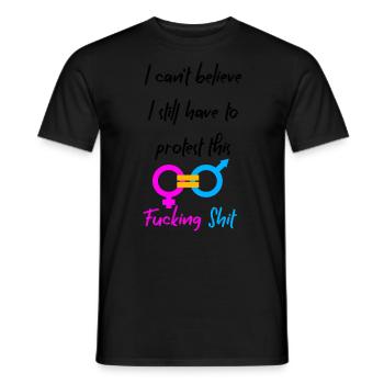 Equality - Men's T-Shirt - black - Front - AI Model Male 178 light (178cm)