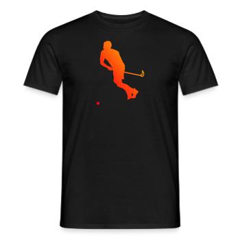 Hockey Unihockeyspielen Salibandy Unihockey - Männer T-Shirt - Schwarz - Vorne - AI Model Male 178 light (178cm)