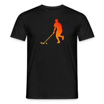 Women's Indoor Hockey Floorball Games Men - Men's T-Shirt - black - Front - AI Model Male 178 light (178cm)