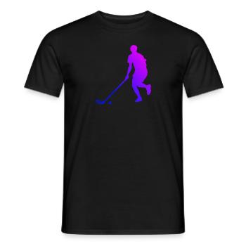 Floorball Unihockey Unihockeyspielen Salibandy - Männer T-Shirt - Schwarz - Vorne - AI Model Male 178 light (178cm)