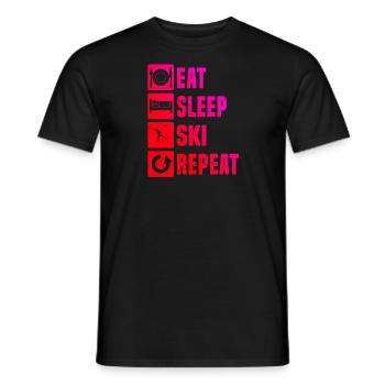 Ski de fond Femmes Ski de fond Classique Ski de fond Classique - T-shirt homme - noir - Devant - AI Model Male 178 light (178cm)