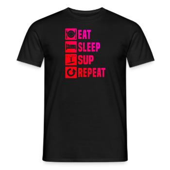 Standup Paddleboard Stand up Paddle Board - T-shirt homme - noir - Devant - AI Model Male 178 light (178cm)