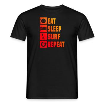 Surfing Windsurf Windsurfer Women Windsurfing - Men's T-Shirt - black - Front - AI Model Male 178 light (178cm)
