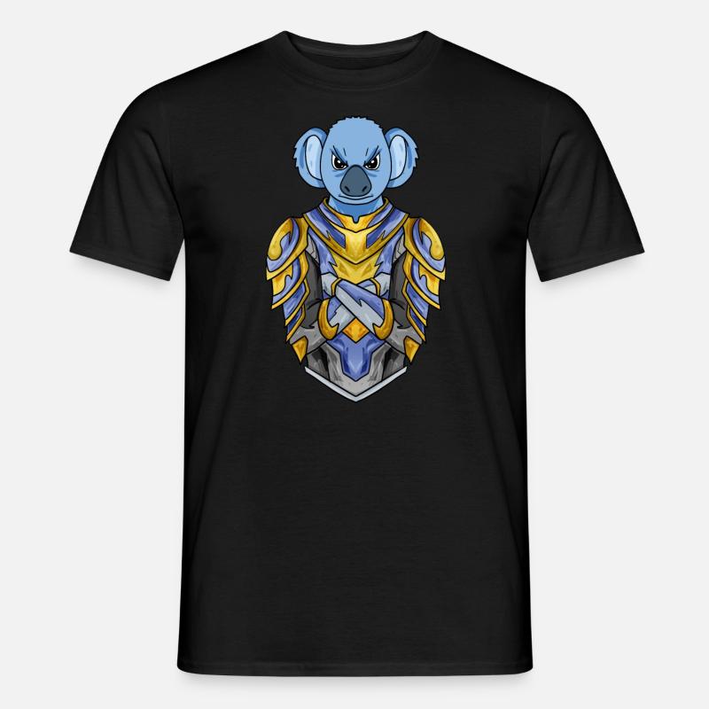 Ritter Koala Kreuzritter - Männer T-Shirt - Schwarz