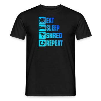 Snowboarder Women Snowboard Winter Sports Snowboardi - Men's T-Shirt - black - Front - AI Model Male 178 light (178cm)