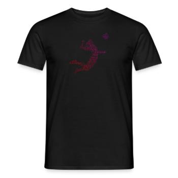Joueurs de volleyball masculin Volleyball - T-shirt homme - noir - Devant - AI Model Male 178 light (178cm)