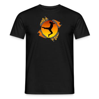 Bouldern - Felsklettern Design Geschenk - Männer T-Shirt - Schwarz - Vorne - AI Model Male 178 light (178cm)