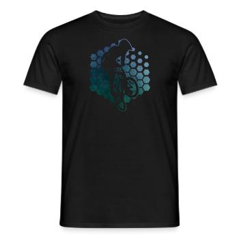 Cyclisme Femmes bmx garçons bmx hommes bmx vélo - T-shirt homme - noir - Devant - AI Model Male 178 light (178cm)