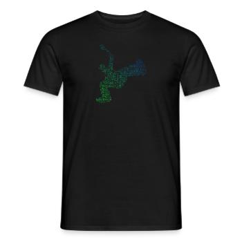 Femmes Hommes Bboy Hip Hop Breakdance Bgirl - T-shirt homme - noir - Devant - AI Model Male 178 light (178cm)
