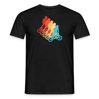bmx jungen Bike bmx Damen Herren Radfahren - Männer T-Shirt - Schwarz - Vorne - AI Model Male 178 light (178cm)