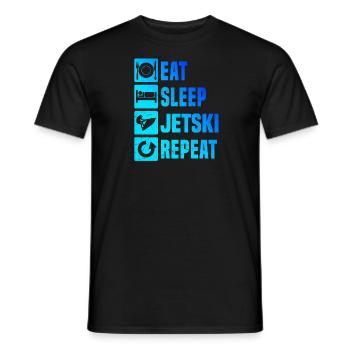 Jetski Jet Ski Hommes Sports nautiques Jetski - T-shirt homme - noir - Devant - AI Model Male 178 light (178cm)