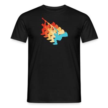Bboy Breakdance Herren Hiphop Break Dance - Männer T-Shirt - Schwarz - Vorne - AI Model Male 178 light (178cm)
