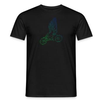 Femmes BMX Bike BMX Hommes Cyclisme BMX Bike - T-shirt homme - noir - Devant - AI Model Male 178 light (178cm)