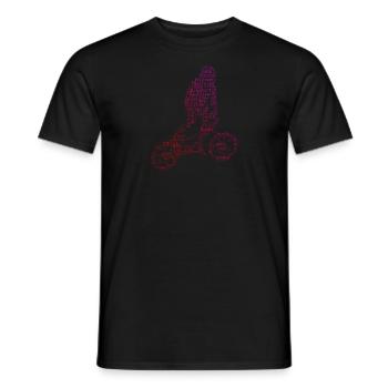 bmx bike men bike bmx boys bmx cycling - Men's T-Shirt - black - Front - AI Model Male 178 light (178cm)