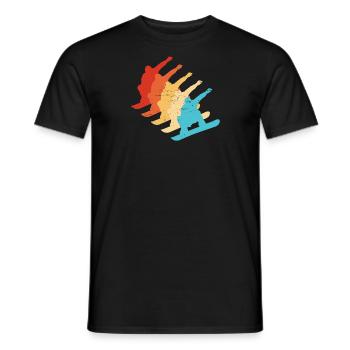 Snowboarder Femmes Snowboard Snowboard Hommes - T-shirt homme - noir - Devant - AI Model Male 178 light (178cm)