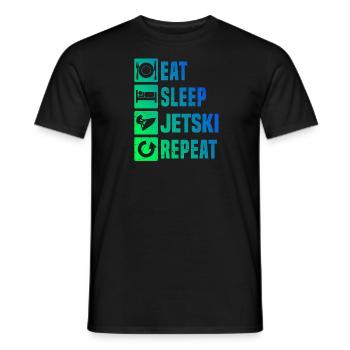 Jetski Sports nautiques Hommes Femmes Jetski Jetski f - T-shirt homme - noir - Devant - AI Model Male 178 light (178cm)