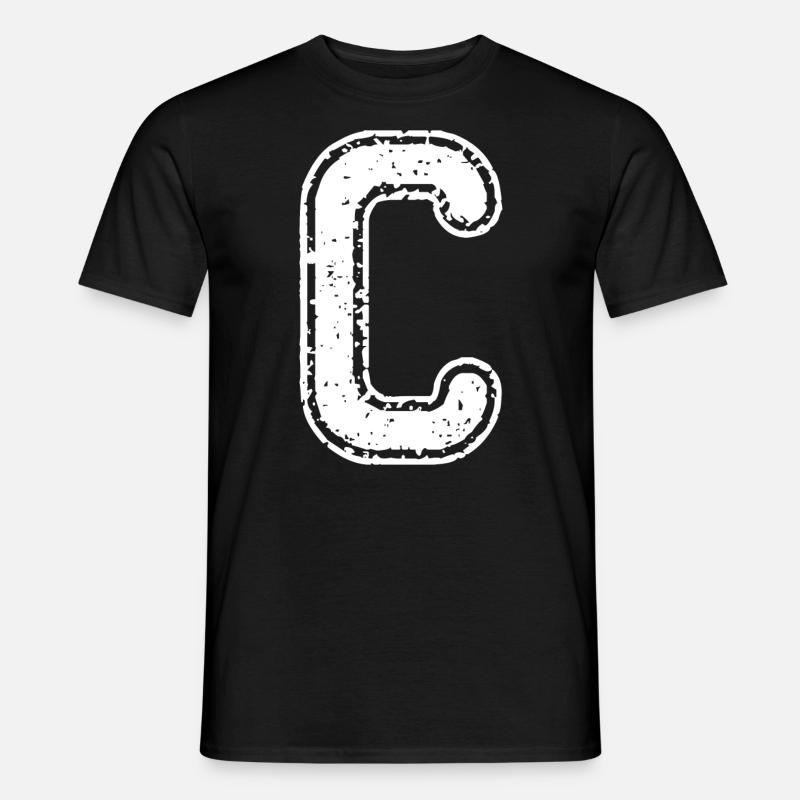 Letter C - Men’s T-shirt - black