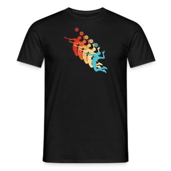Volleyball Volleyball Hommes Femmes - T-shirt homme - noir - Devant - AI Model Male 178 light (178cm)