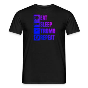 Trombonistes Hommes Trombone Jazz Cuivres - T-shirt homme - noir - Devant - AI Model Male 178 light (178cm)