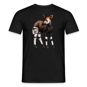Süßes Okapi - Männer T-Shirt - Schwarz - Vorne - AI Model Male 178 light (178cm)