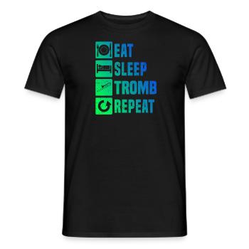 Cuivres Trombone Jazz Trombone Trombone Hommes - T-shirt homme - noir - Devant - AI Model Male 178 light (178cm)