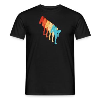 Boxe Thaï Femmes Boxe Thaï Muay Thai Boxeuse - T-shirt homme - noir - Devant - AI Model Male 178 light (178cm)