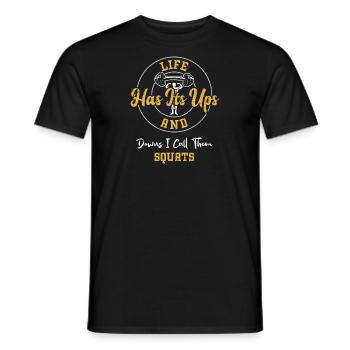 La vie a ses hauts et ses bas... - T-shirt homme - noir - Devant - AI Model Male 178 light (178cm)